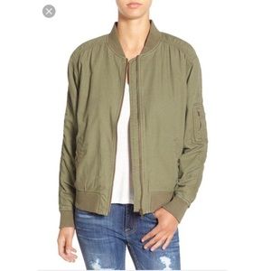 BP. Twill Bomber Jacket - Olive Green